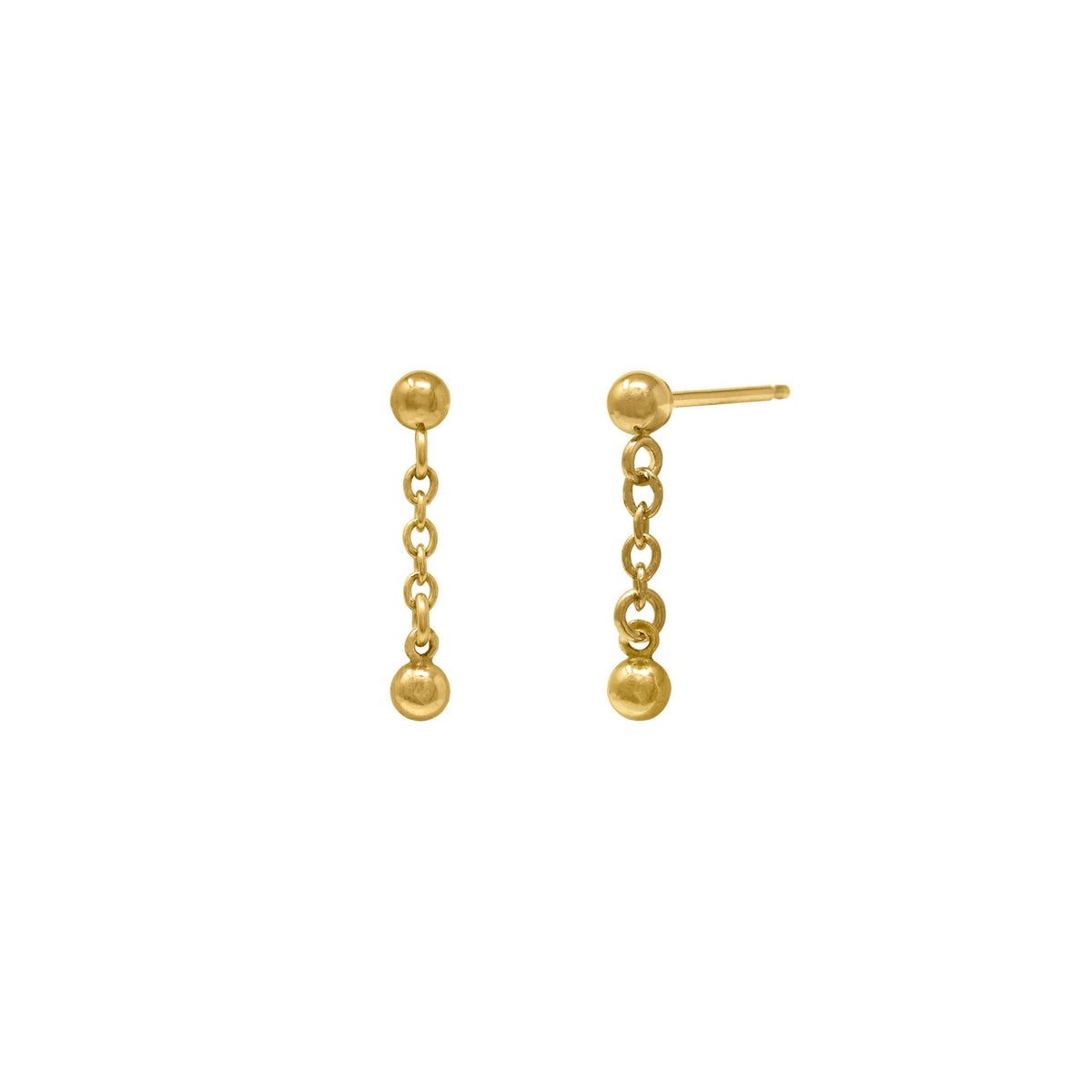 Dainty stud earrings gold filled | VIE EN BLEU