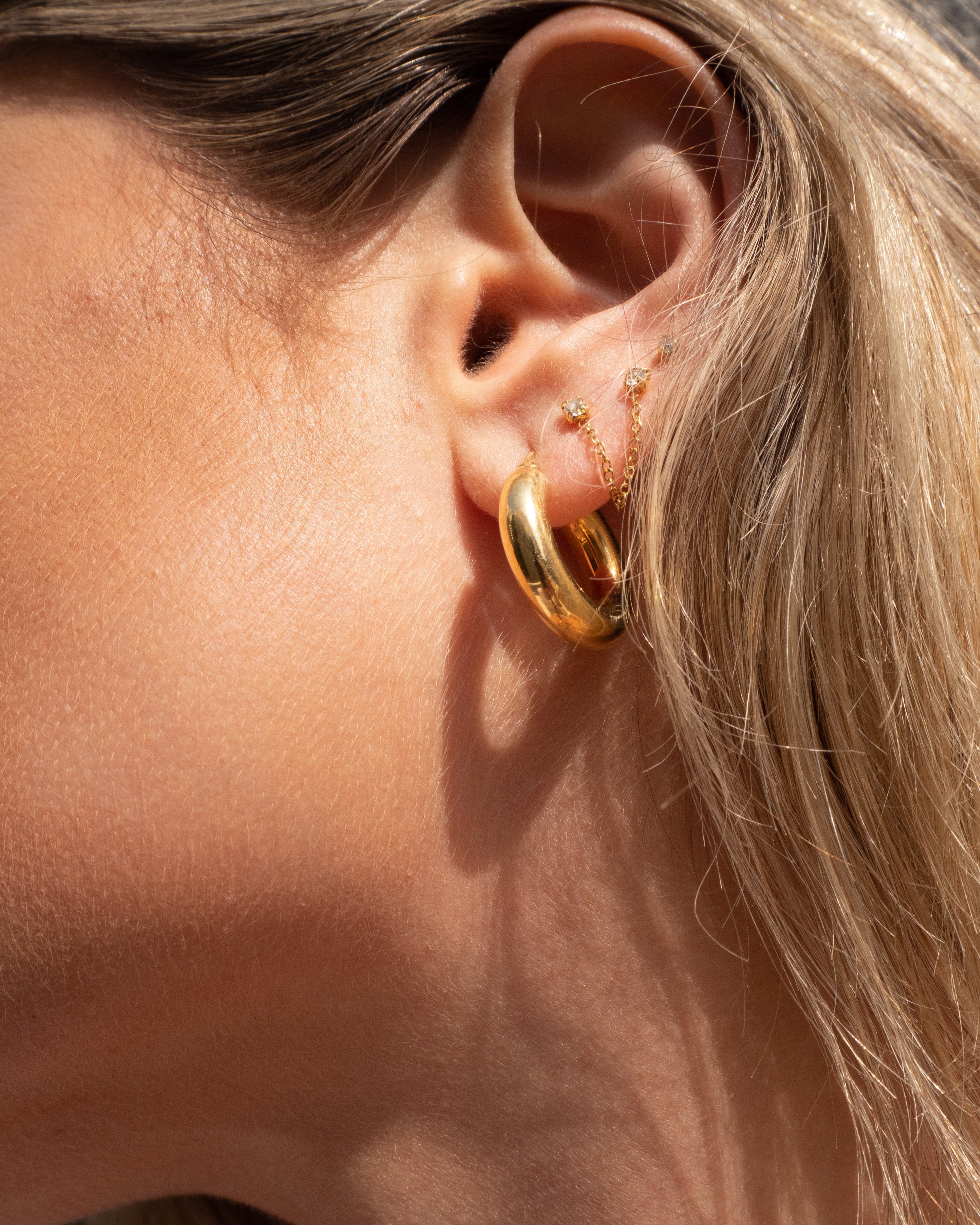 16g Pearl & CZ Studded Flower Barbell Ear Piercing Stud, cartilage earrings  tragus helix conch earring - Hi Unni
